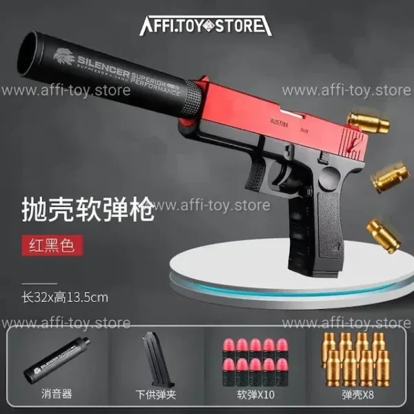 New Plastic EVA Foam Darts Bullets Gun Aim Train Handgun Air Gun 11
