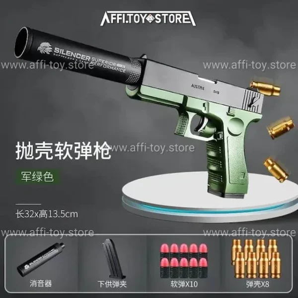 New Plastic EVA Foam Darts Bullets Gun Aim Train Handgun Air Gun 12