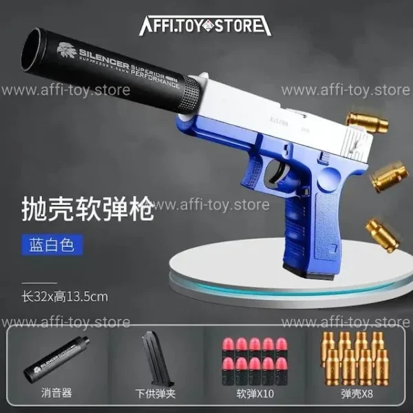 New Plastic EVA Foam Darts Bullets Gun Aim Train Handgun Air Gun 13