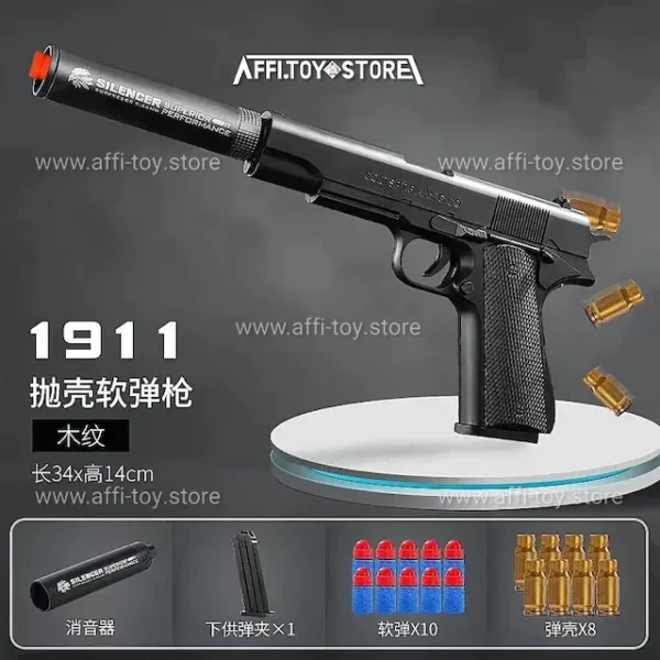 New Plastic EVA Foam Darts Bullets Gun Aim Train Handgun Air Gun 17