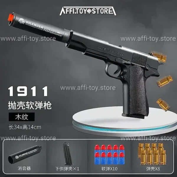 New Plastic EVA Foam Darts Bullets Gun Aim Train Handgun Air Gun 3