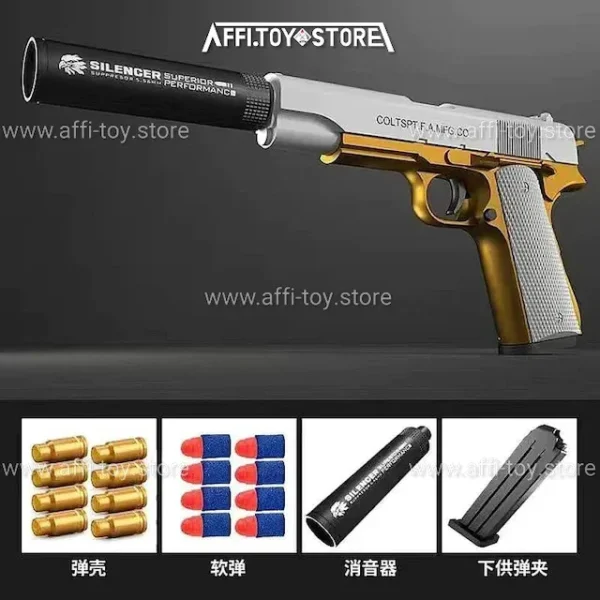 New Plastic EVA Foam Darts Bullets Gun Aim Train Handgun Air Gun 5