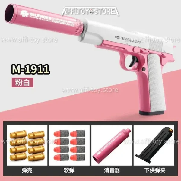 New Plastic EVA Foam Darts Bullets Gun Aim Train Handgun Air Gun 8